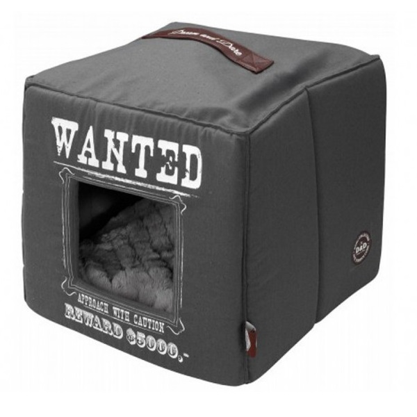 

Домик для кошек Ebi Wanted, серый, 40x40x40см, Wanted