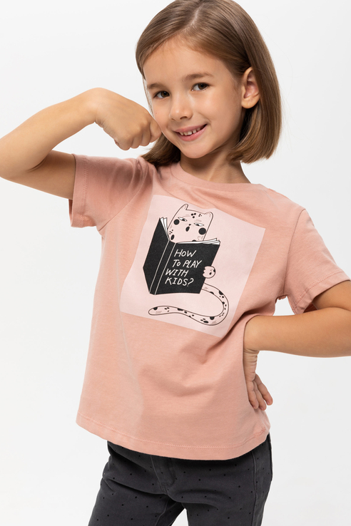 

Футболка детская Sela цв. розовый р.110, 8110402360