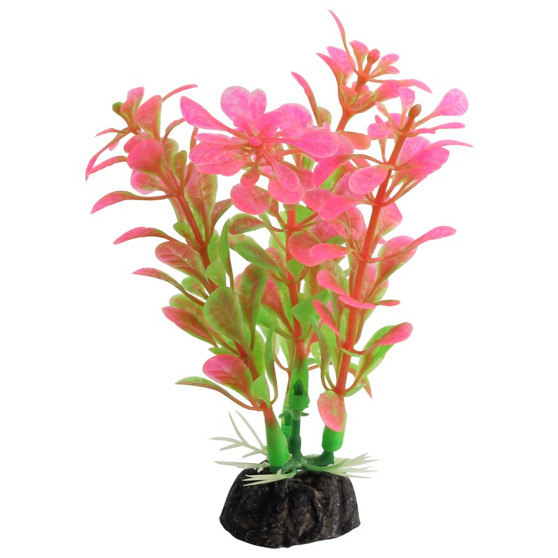 Искусственное растение для аквариума Laguna Альтернатера розовая 8 см, пластик