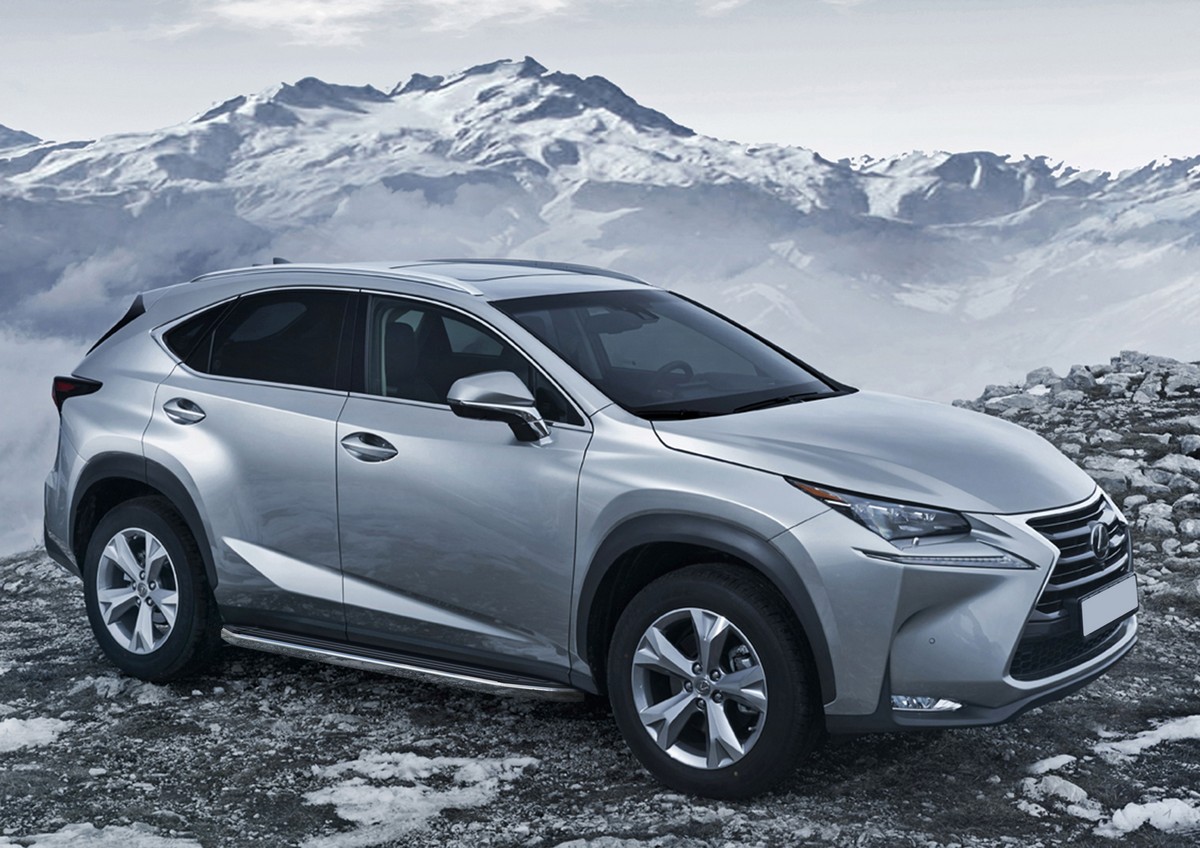 фото Пороги на автомобиль "premium" rival для lexus nx 2014-2017, 173 см, 2 шт., a173alp.3202.1