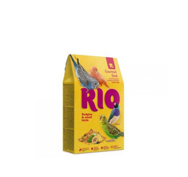 фото Корм для волнистых попугайчиков и мелких птиц rio gourmet food, 250 г