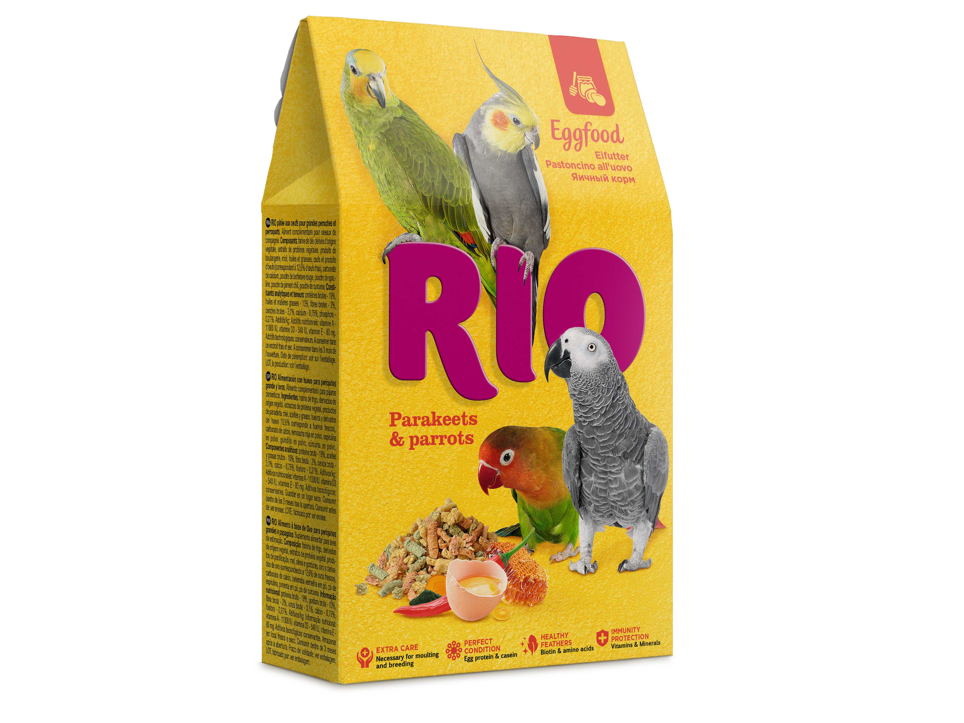 фото Яичный корм для средних и крупных попугаев rio eggfood, 250 г