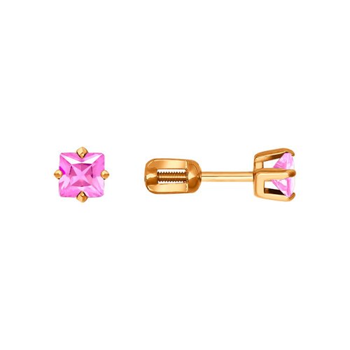 

Серьги женские из золота SOKOLOV 022171, фианит, 022171