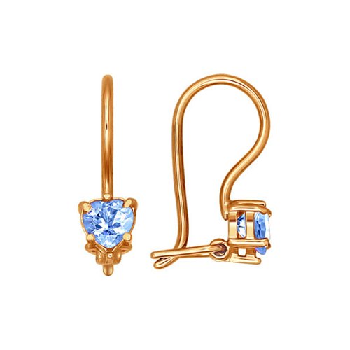 

Серьги из желтого золота SOKOLOV 021933, фианит, 021933