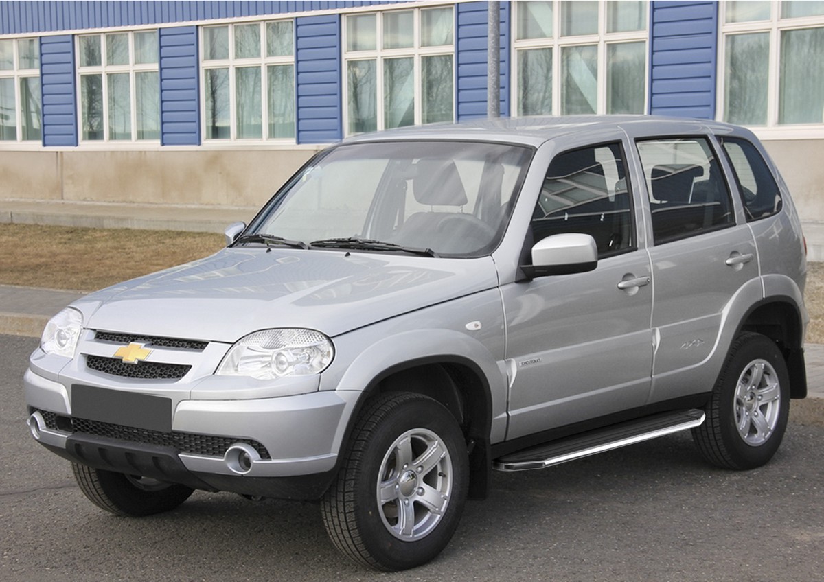 фото Пороги на автомобиль "premium" rival для chevrolet niva 2002-2020, 160 см, a160alp.1001.2