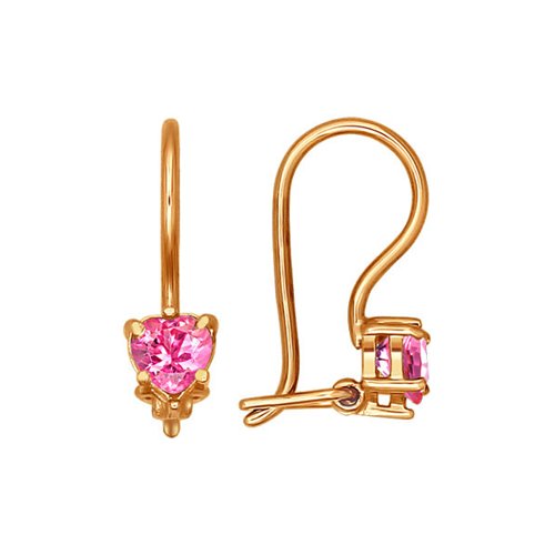 

Серьги из желтого золота SOKOLOV 020368, фианит, 020368