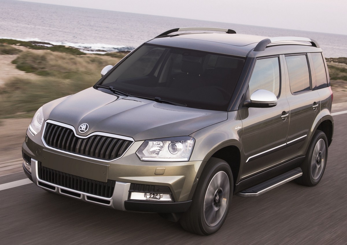 фото Пороги на автомобиль "premium" rival для skoda yeti 2009-2018, 173 см, a173alp.5101.1