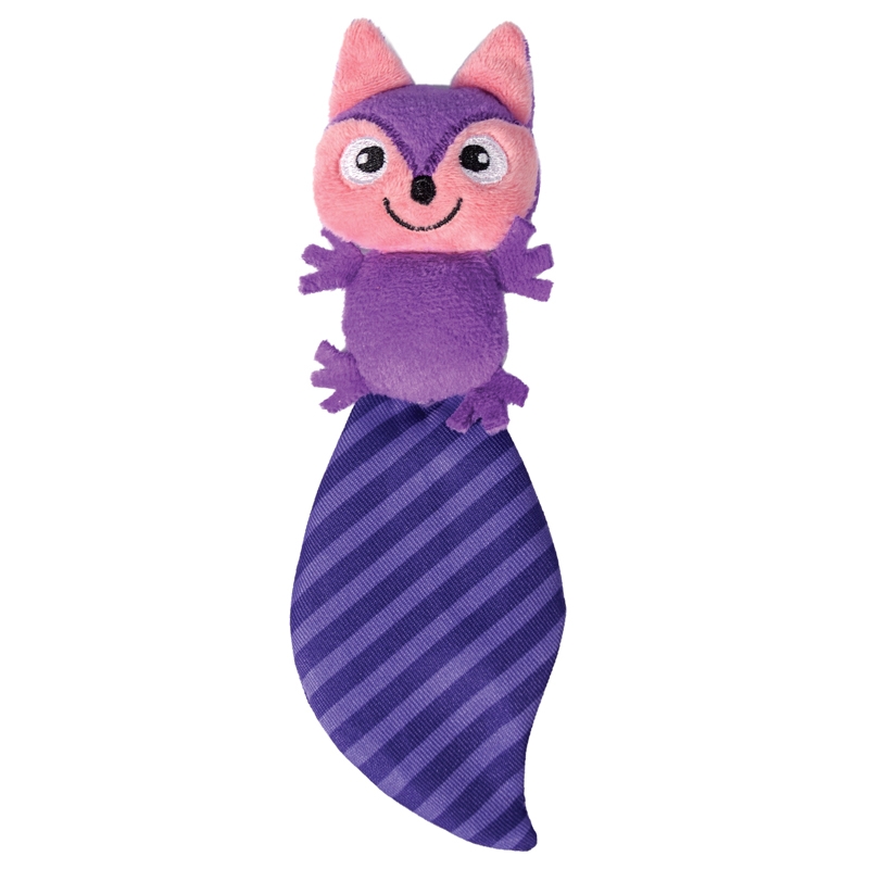 Мягкая игрушка для кошек Triol Белка полиэстер, мята, синий, фиолетовый, розовый, 18 см