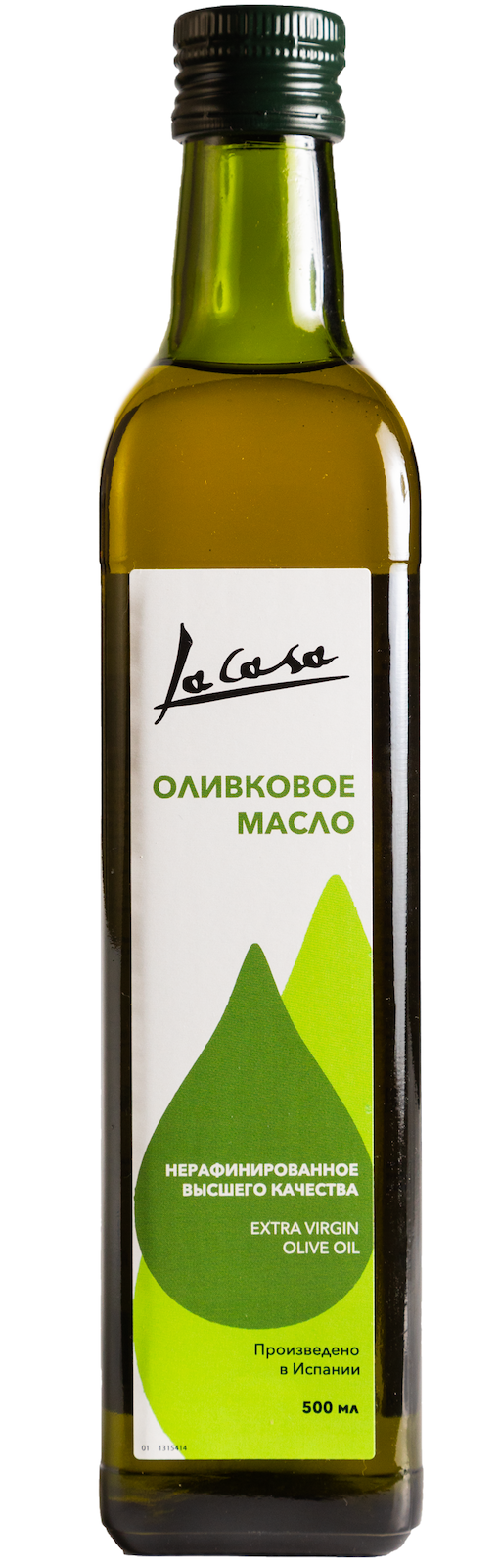 

Оливковое масло La Casa нерафинированное высшего качества 500 мл, Нерафинированное оливковое масло высшего качества