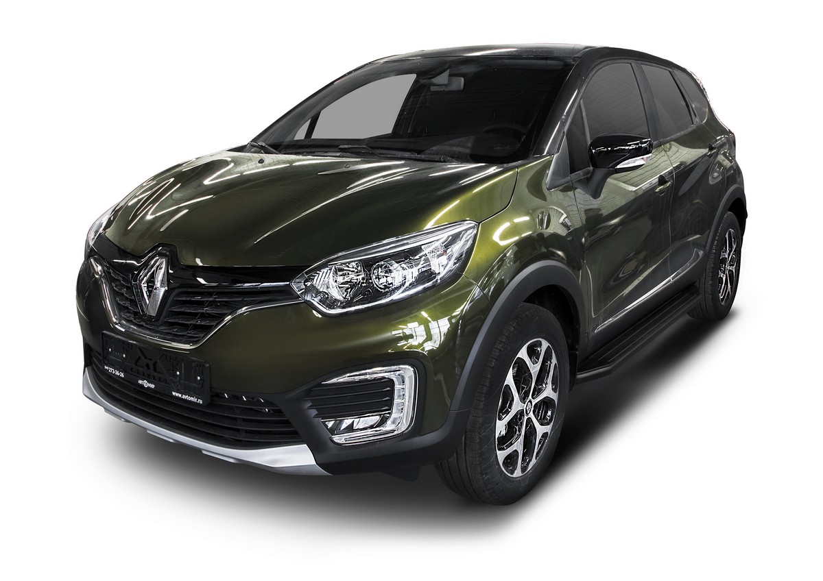 фото Пороги на автомобиль "premium-black" rival для renault kaptur 2016-2020, a173alb.4703.1