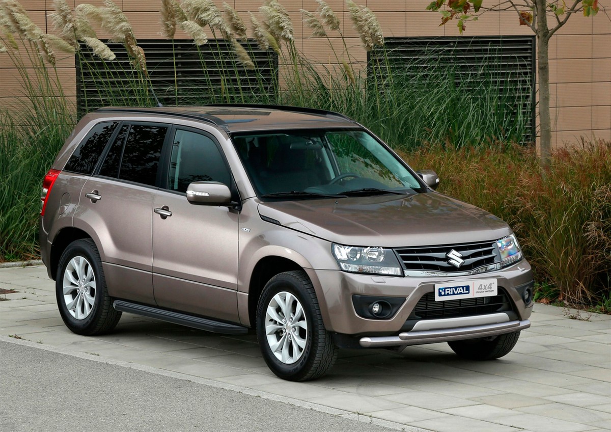 фото Пороги на авто "premium-black" rival suzuki grand vitara iii 5d 2005-2015, a173alb.5502.2