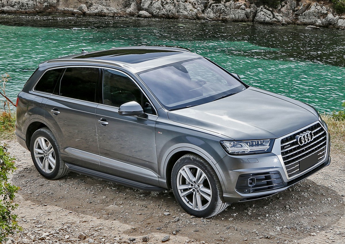 фото Пороги на автомобиль "premium-black" rival audi q7 ii 2015-н.в., 193 см, a193alb.0304.1