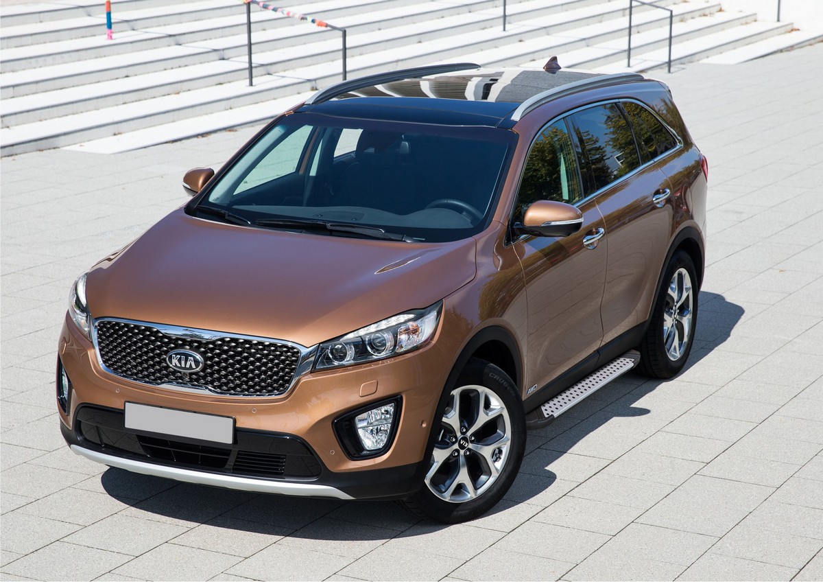 фото Пороги на автомобиль "bmw-style круг" rival kia sorento iii prime 2015-2017, d180al.2803.3
