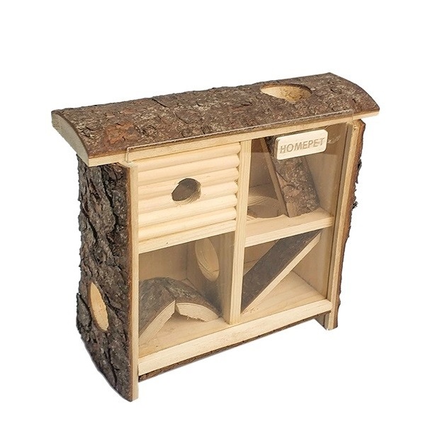 

Домик - лабиринт для мелких грызунов Homepet, деревянный, 10x24x25 см