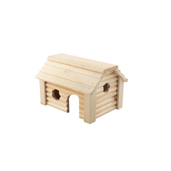 Домик для грызунов Homepet Баня, деревянный, 15x20x12,3 см