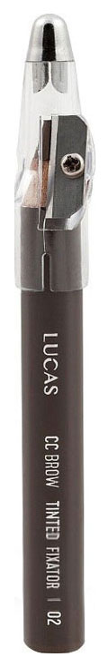 Карандаш для бровей LUCAS CC Brow Tint Wax Fixator №02 Темно-коричневый 2,5 г