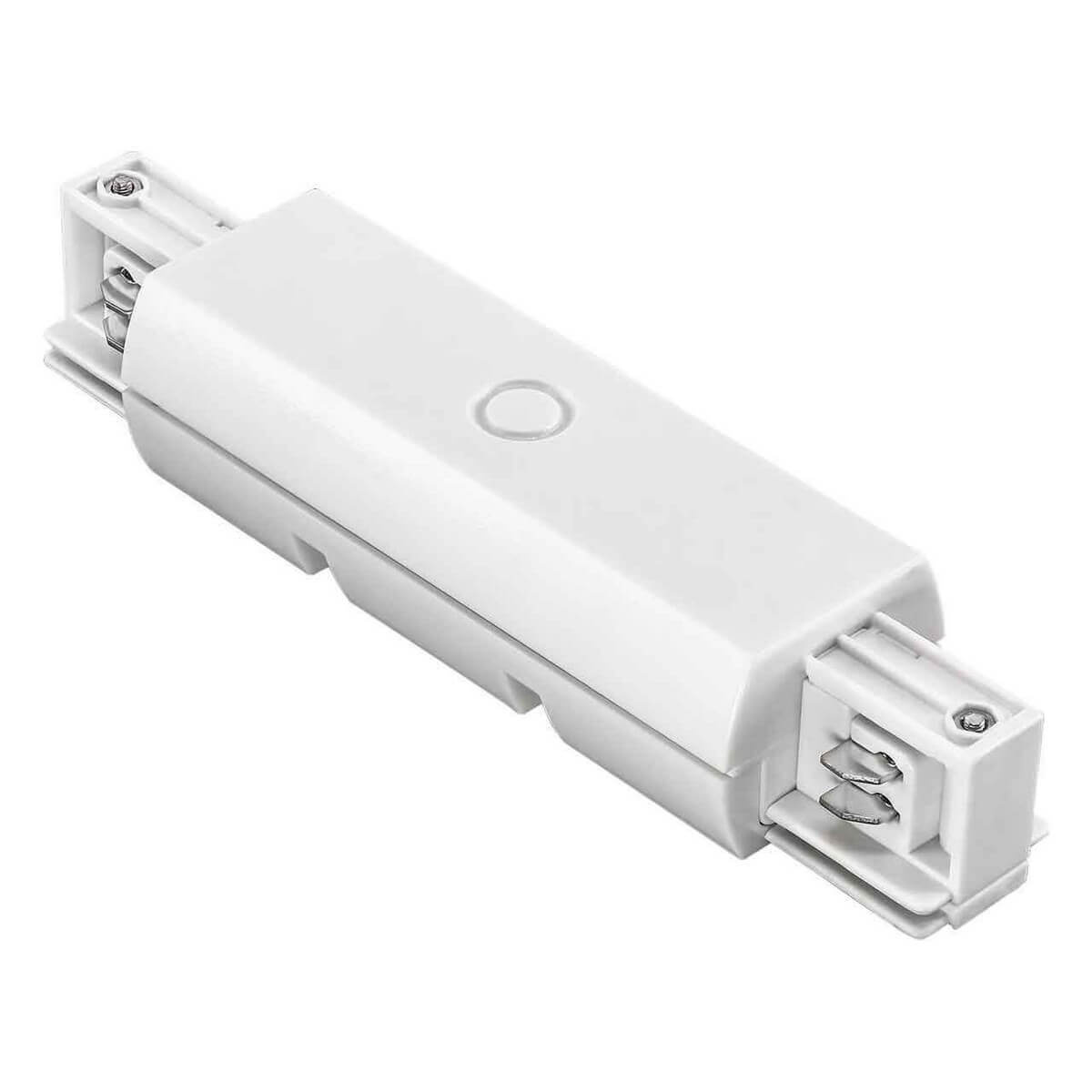 

Коннектор прямой для трехфазного шинопровода Lightstar Barra 504186, Белый