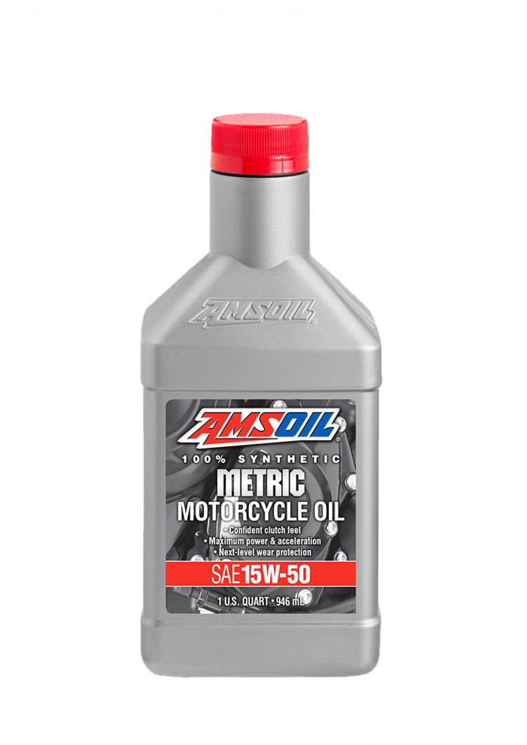 фото Мотоциклетное масло amsoil synthetic metric motorcycle oil sae 15w-50 (0,946л)