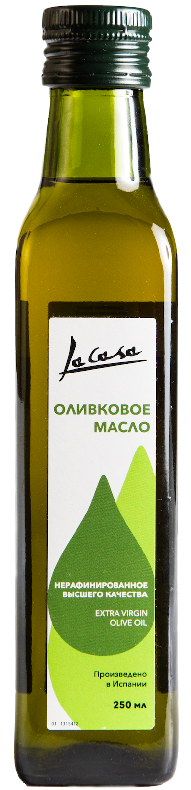 

Оливковое масло La Casa нерафинированное высшего качества 250 мл, Нерафинированное оливковое масло высшего качества