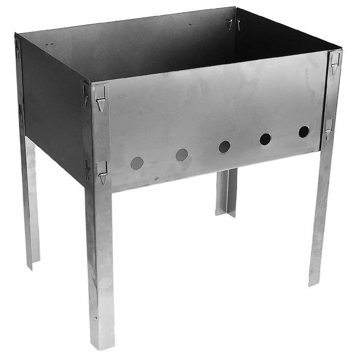

Мангал Искорка 35x25x35 см, Серебристый