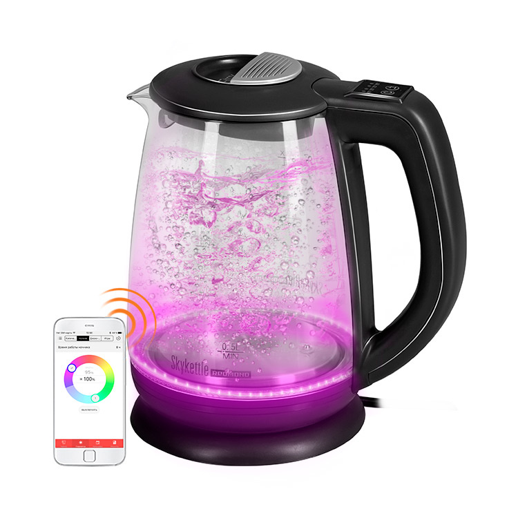 фото Умный чайник-светильник redmond skykettle g214s dark grey