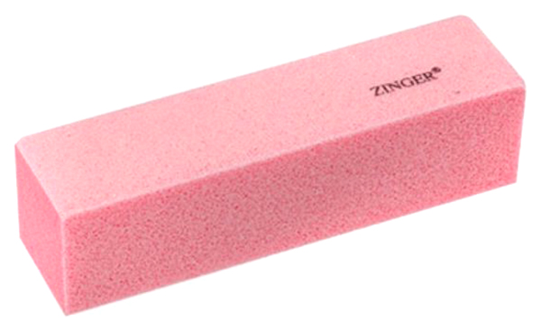 Блок шлифующий Zinger, четырехсторонний, Розовый moritz блок полировочный для ногтей wave четырехсторонний 320 400 600 1500