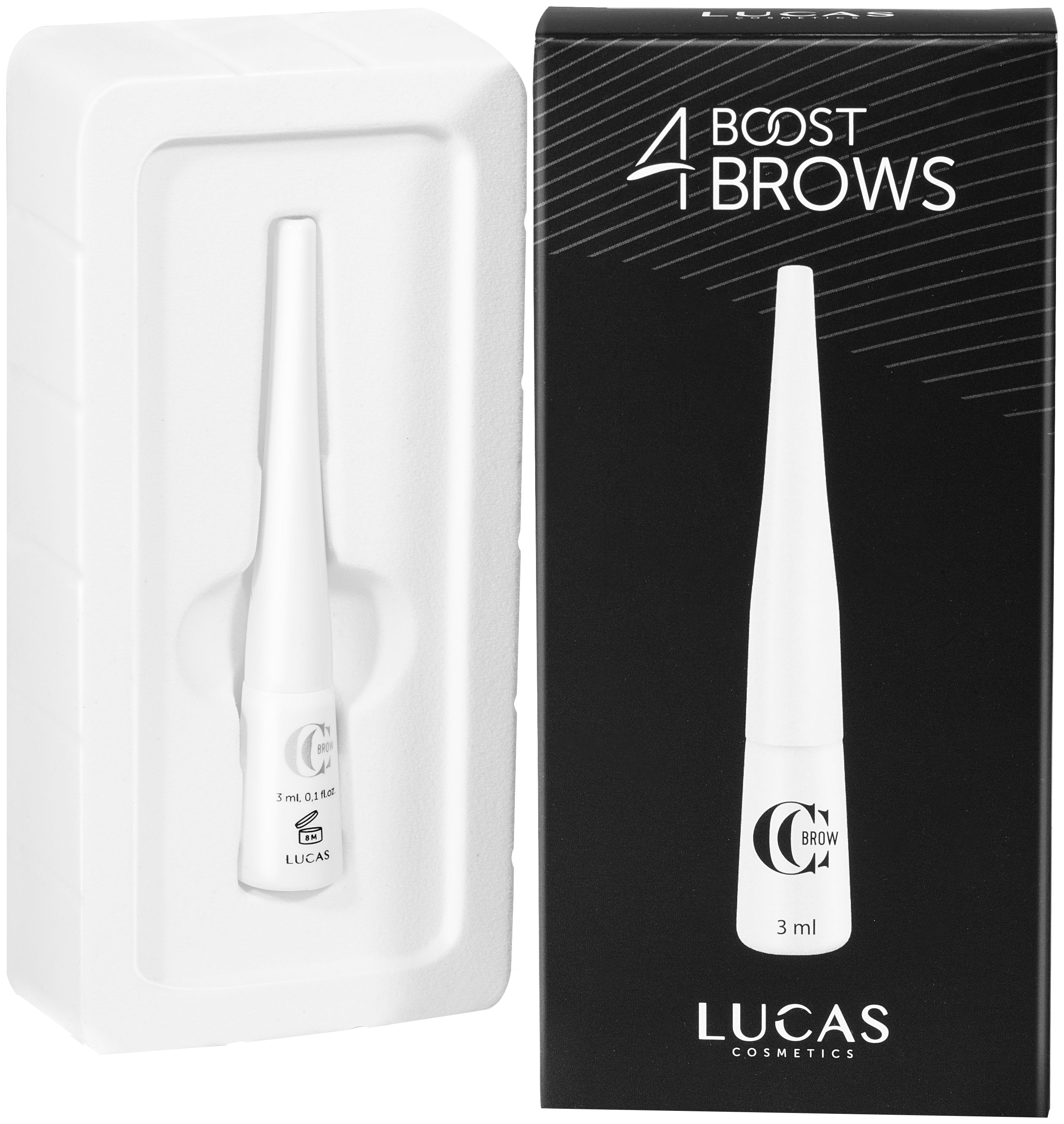 Сыворотка для роста бровей Lucas' Cosmetics CC Brow Boost 4 brows, 3 мл сыворотка для роста ресниц medipharma cosmetics 2 7 мл