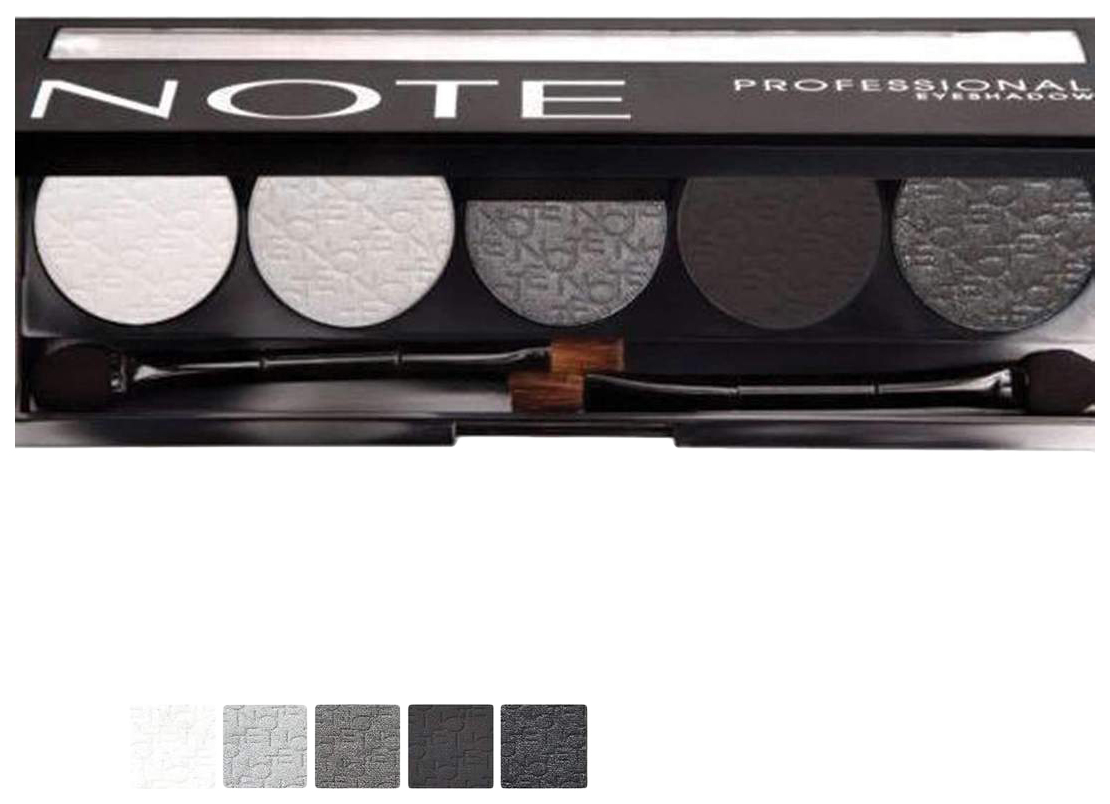 Профессиональная палетка теней для век Note Professional тон 105 eveline палетка теней для век eyeshadow professional palette