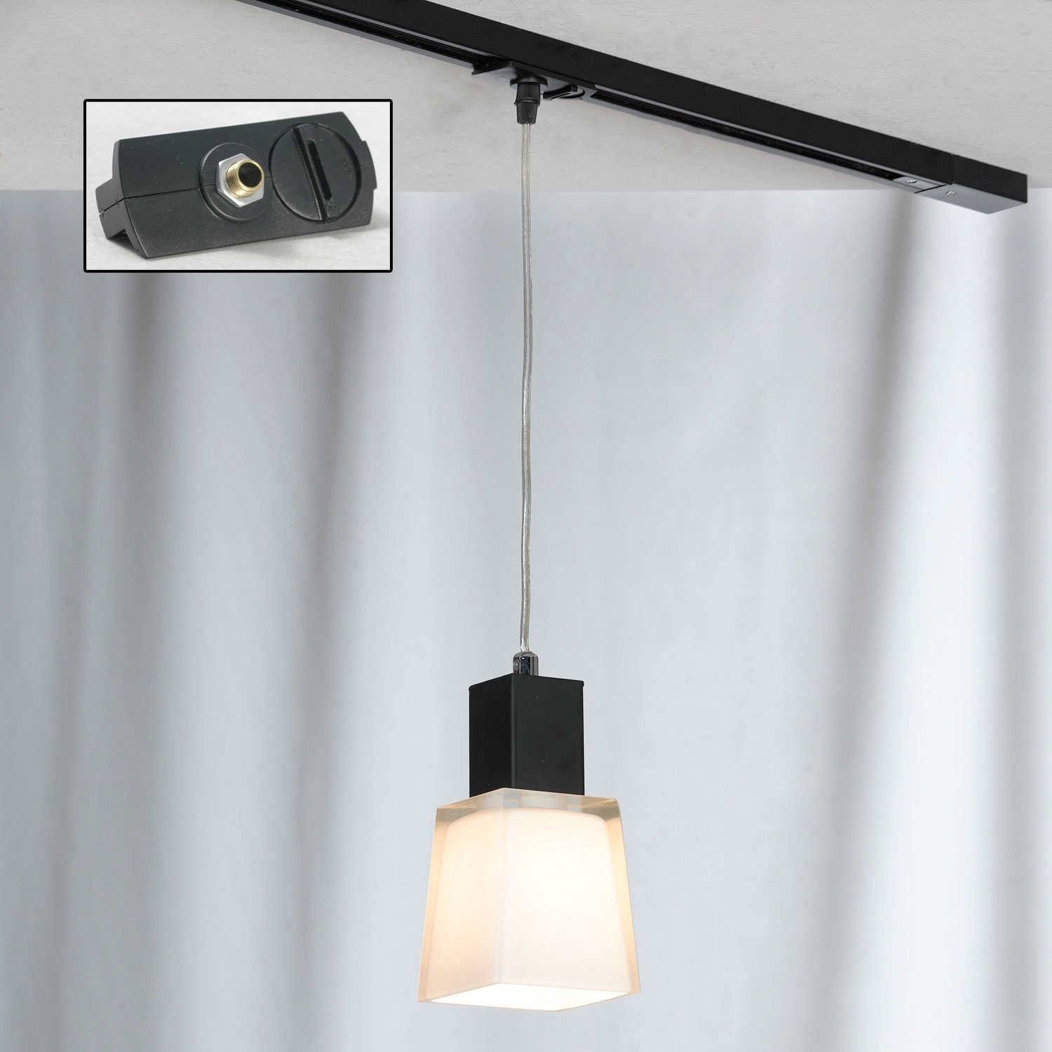 фото Трековый однофазный светильник lussole track lights lsc-2506-01-tab