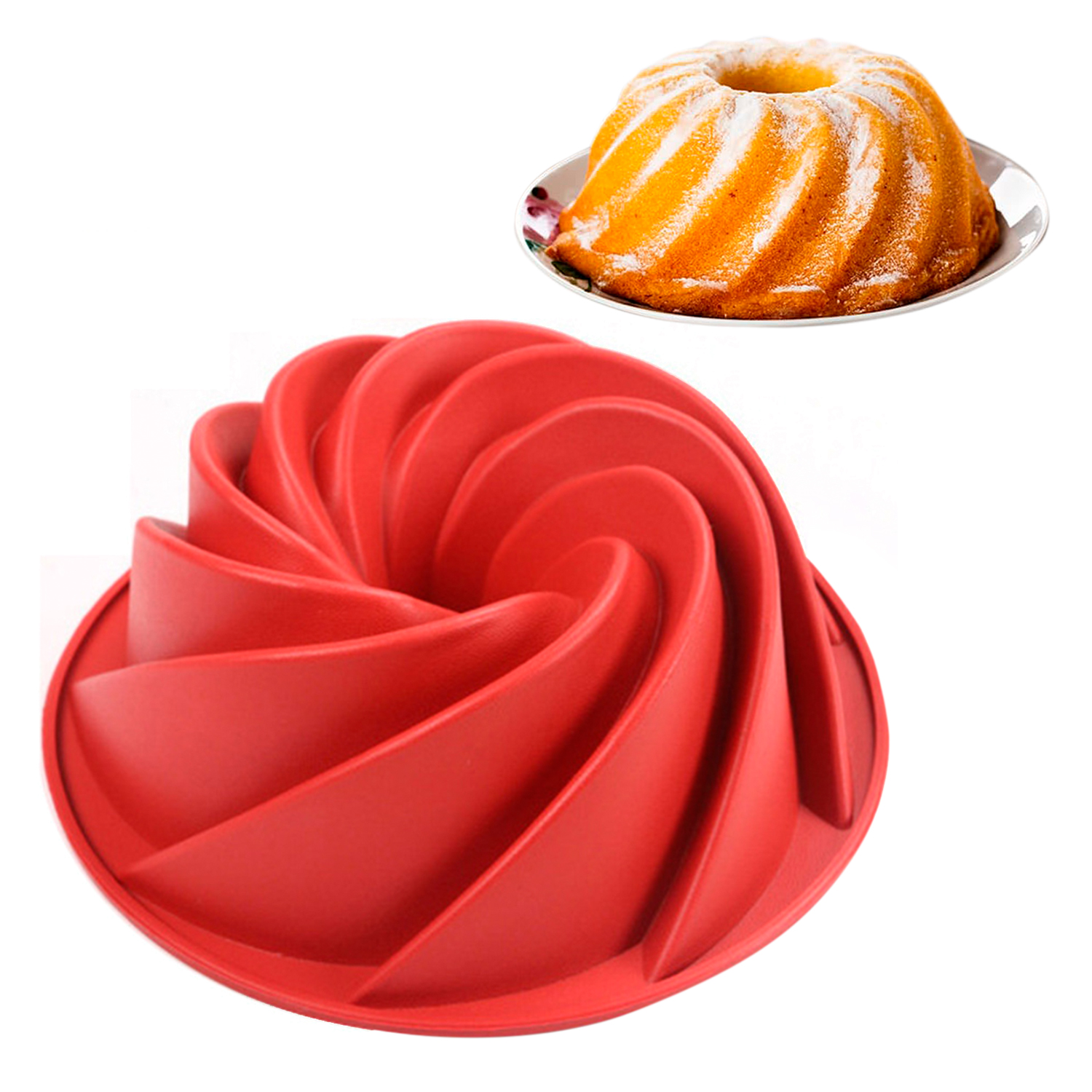 

Форма для выпекания кекса Kitchen Angel KA-FORM-06, цвет красный, 24,5х8,7 см