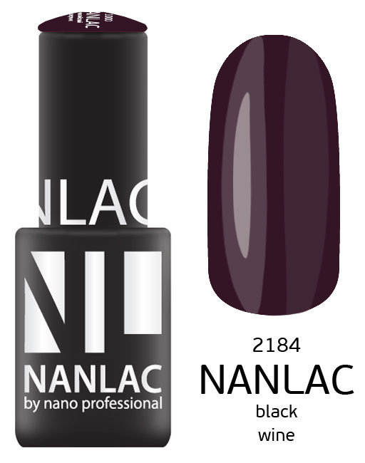 фото Гель лак nano professionalnl 2184 black wine 6 мл 531