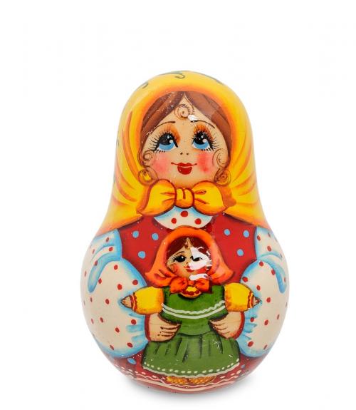 

Неваляшка Art East, Анастасия с куклой, 11 см, Желтый;красный