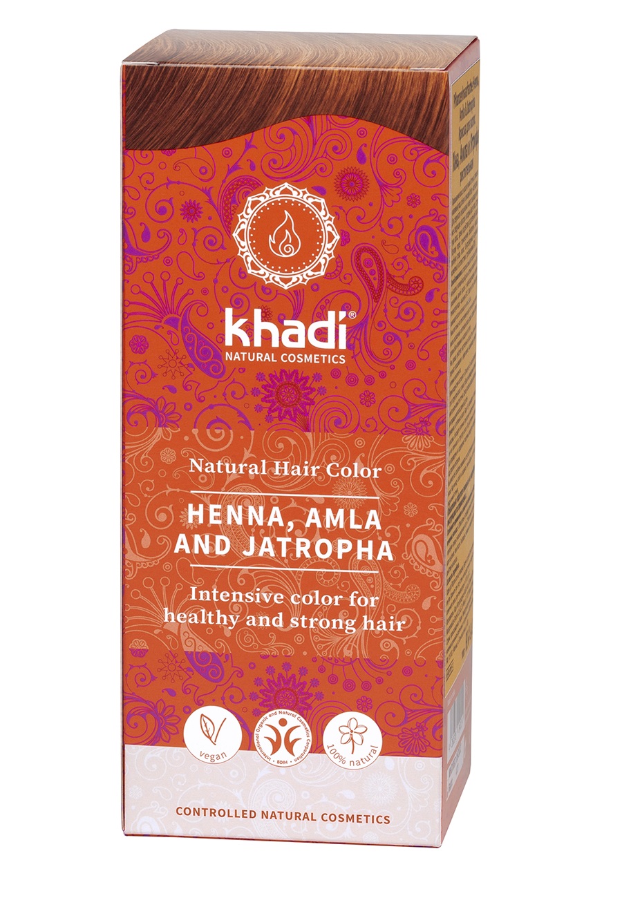 Краска растительная для волос черный khadi