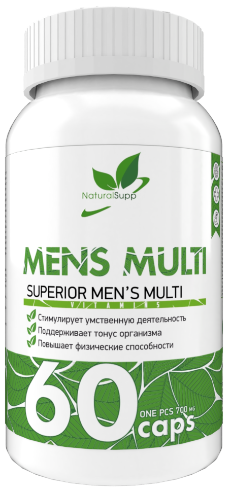 фото Витаминно-минеральный комплекс naturalsupp mens multi (60 капсул)