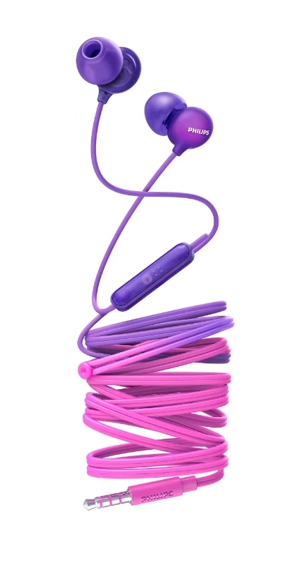 фото Наушники philips she2405 pink/violet