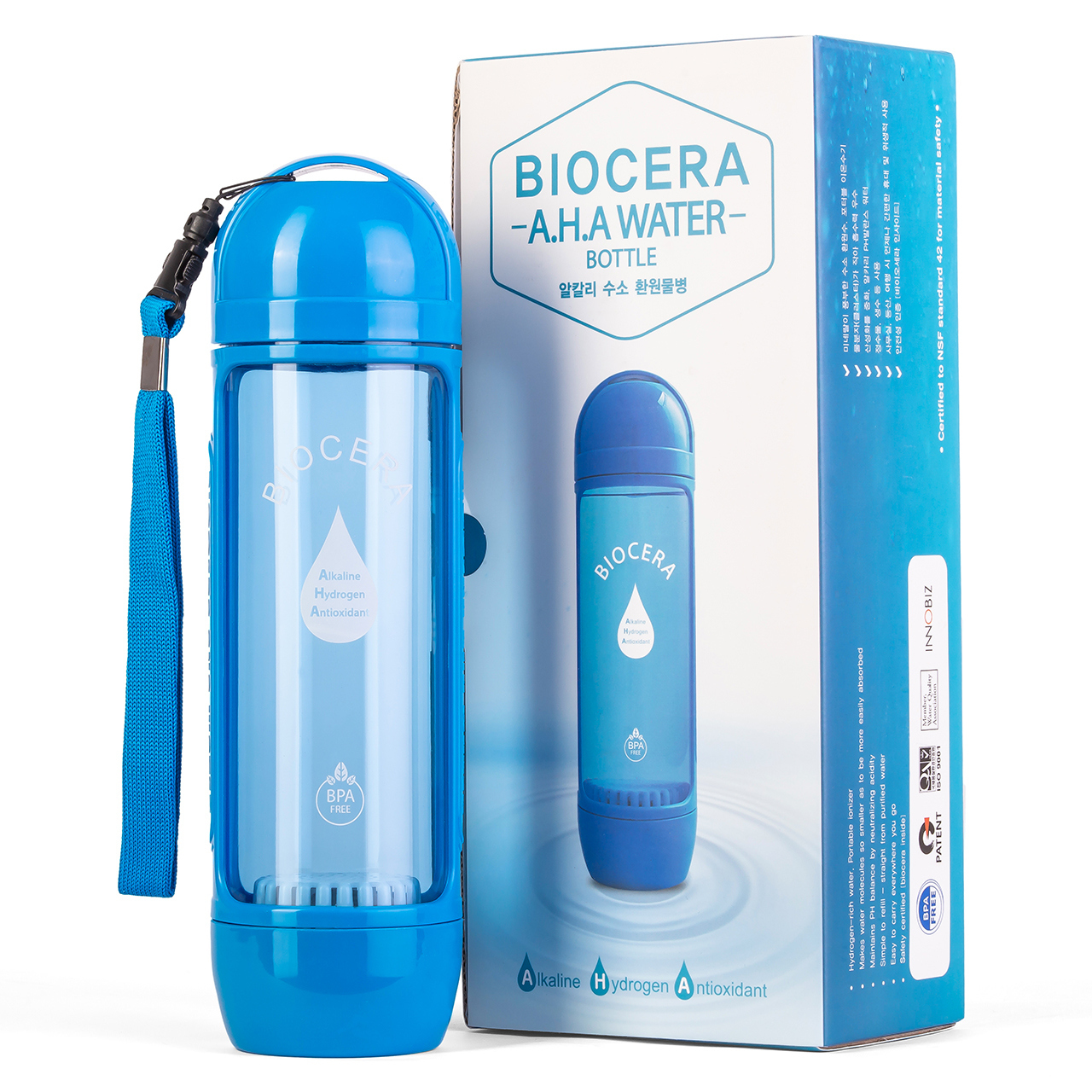 Бутылка Biocera A.H.A Water Bottle 500 мл blue