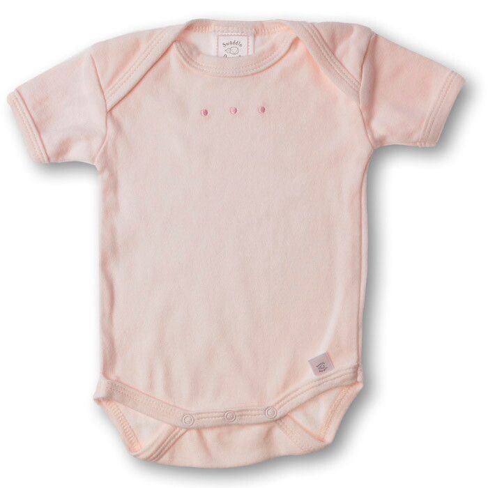

Боди с коротким рукавом SwaddleDesigns Lt Pink w/PP Dots, размер 62, SD-212PP