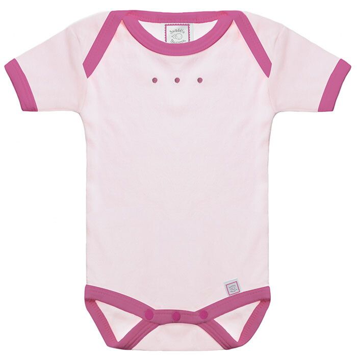 

Боди с коротким рукавом SwaddleDesigns Pstl. Pink/Very Berry, размер 62, SD-230VB