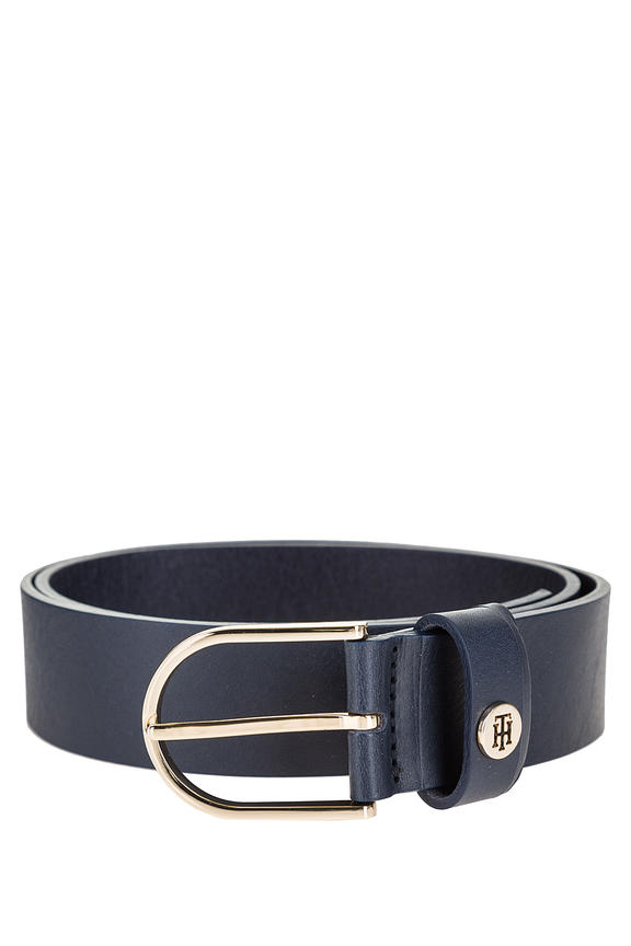 

Кожаный ремень Tommy Hilfiger синего цвета, 90см (42), Синий, AW0AW07660