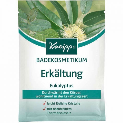 

Кристаллы для ванн Kneipp с эвкалиптом при холодной погоде