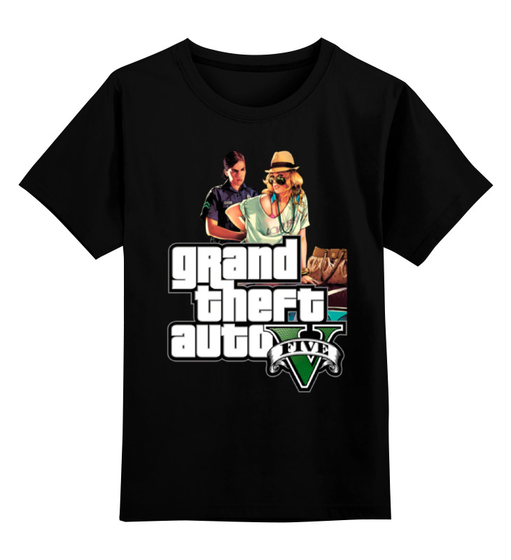 

Детская футболка классическая унисекс Printio Grand theft auto v, Разноцветный, 0000000756289