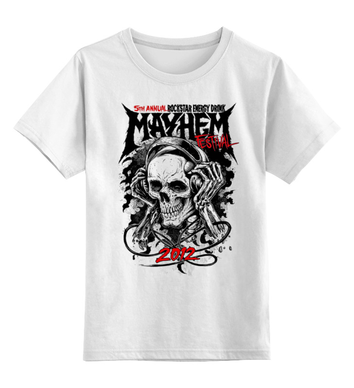 

Детская футболка Printio Skull art цв.белый р.152, 0000000754421