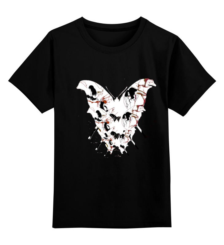 Детская футболка Printio Бабочка ангела смерти цв.черный р.152