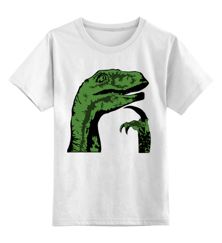 Детская футболка Printio Raptor цв.белый р.152 чингарда с вкладкой для шлема jetcat raptor белый