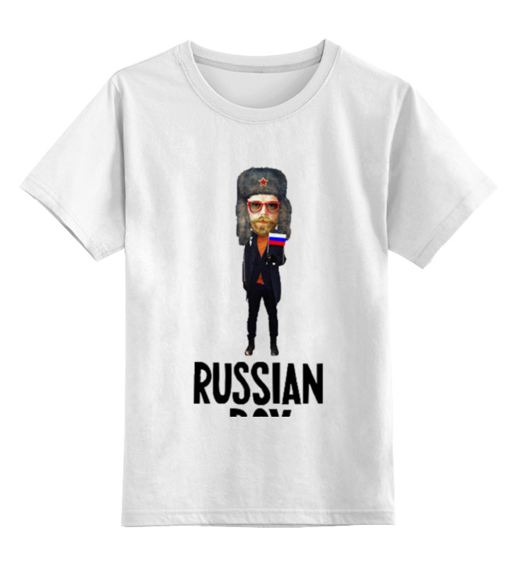 

Детская футболка Printio Russian boy цв.белый р.152, 0000000752575
