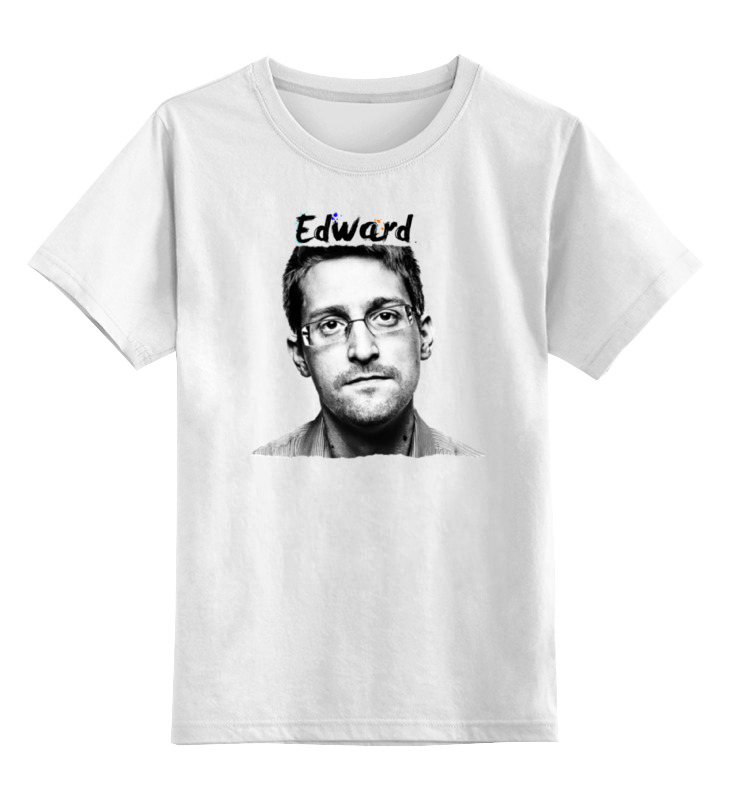 

Детская футболка Printio Edward snowden цв.белый р.152, 0000000750808