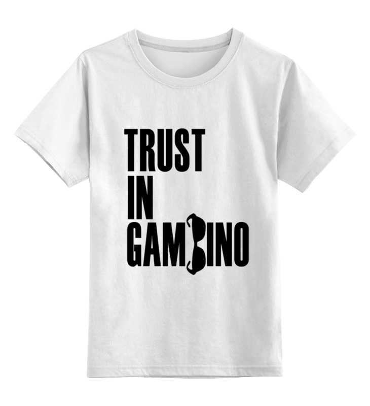

Детская футболка Printio Trust in gambino цв.белый р.164, 0000000762700