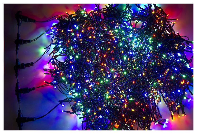 фото Гирлянда "led cliplight" 24v, 5 нитей по 20 метров, цвет диодов мульти neon-night