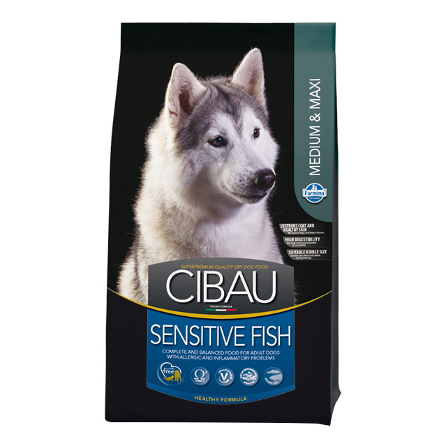 фото Сухой корм для собак farmina cibau adult medium & maxi sensitive, рыба, 12кг