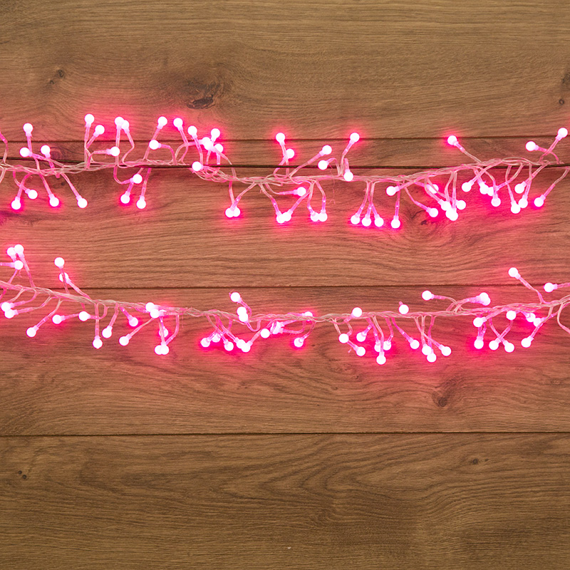 фото Световая гирлянда новогодняя neon-night мишура led 885473 303-617 6 м розовый